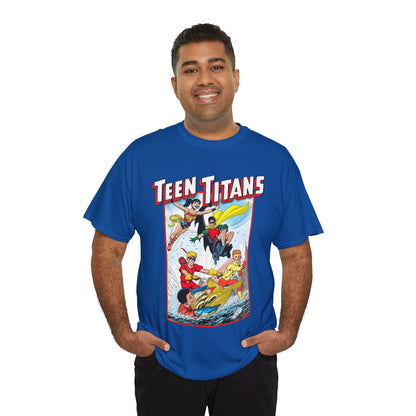 Teen Titans T-Shirt - John Byrne Art - Robin, Wonder Girl, Kid Flash, Speedy, Aqualad - DC Comics