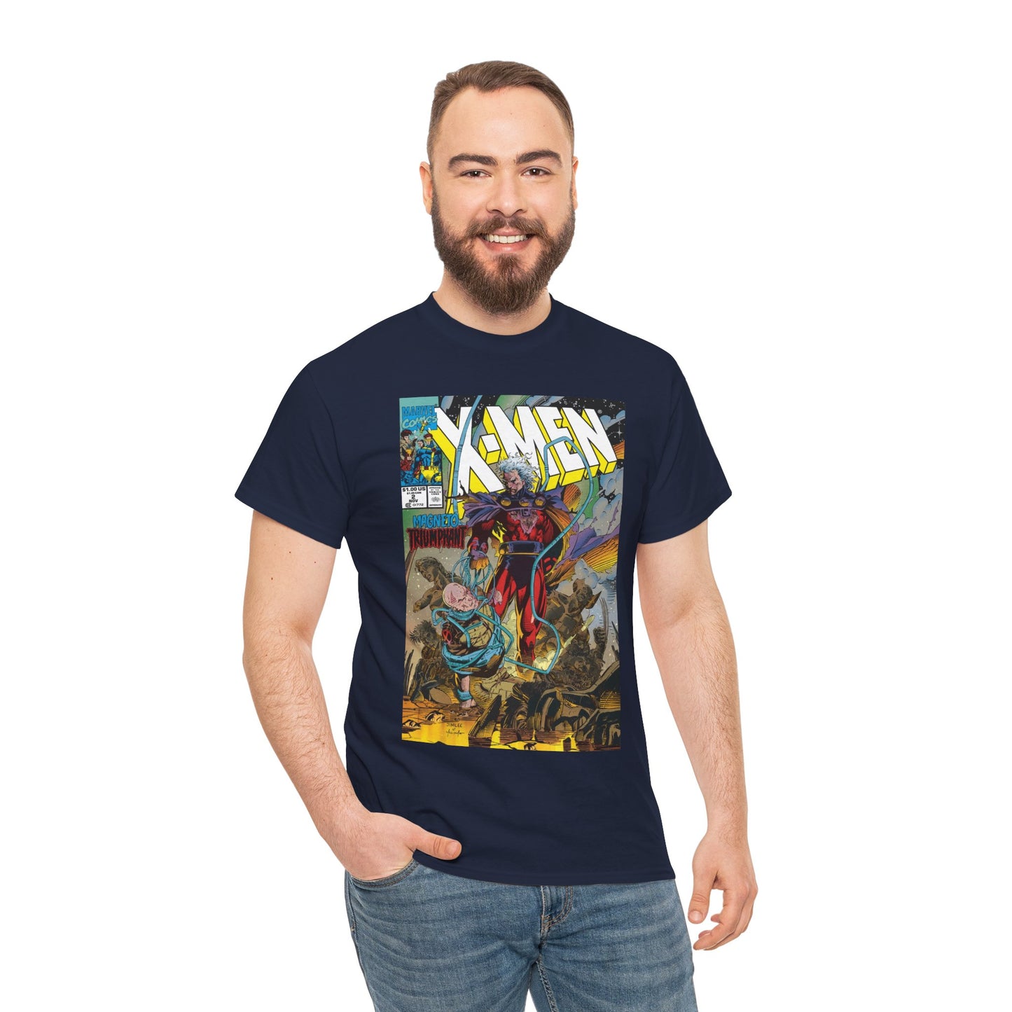 X-Men T-Shirt - Jim Lee Art - Magento & Professor X - #2 Cover Art - Marvel Comics