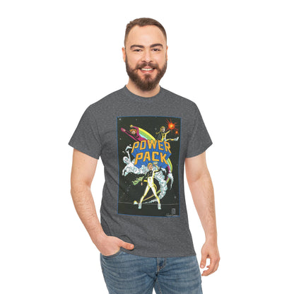 Power Pack T-Shirt - June Brigman, Roy Richardson, Bob Share Art - Ad Recreation - Marvel Comics