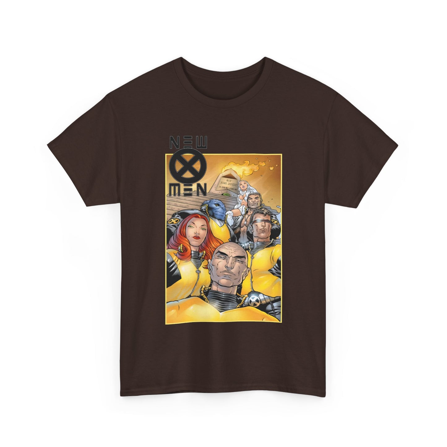 New X-Men T-Shirt - Frank Quitely Art - Cyclops, Jean Grey, Wolverine, Emma Frost, Beast, Professor X - Grant Morrison Run - Marvel Comics