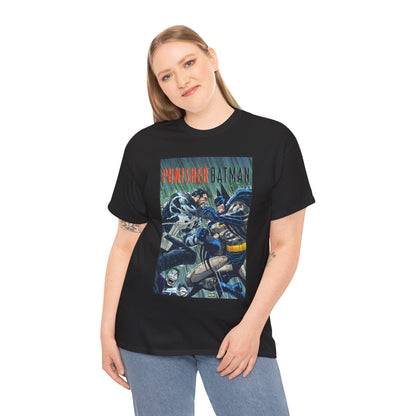 Punisher/Batman T-Shirt - John Romita Jr Art - Deadly Knights, Joker - DC Comics/Marvel Comics