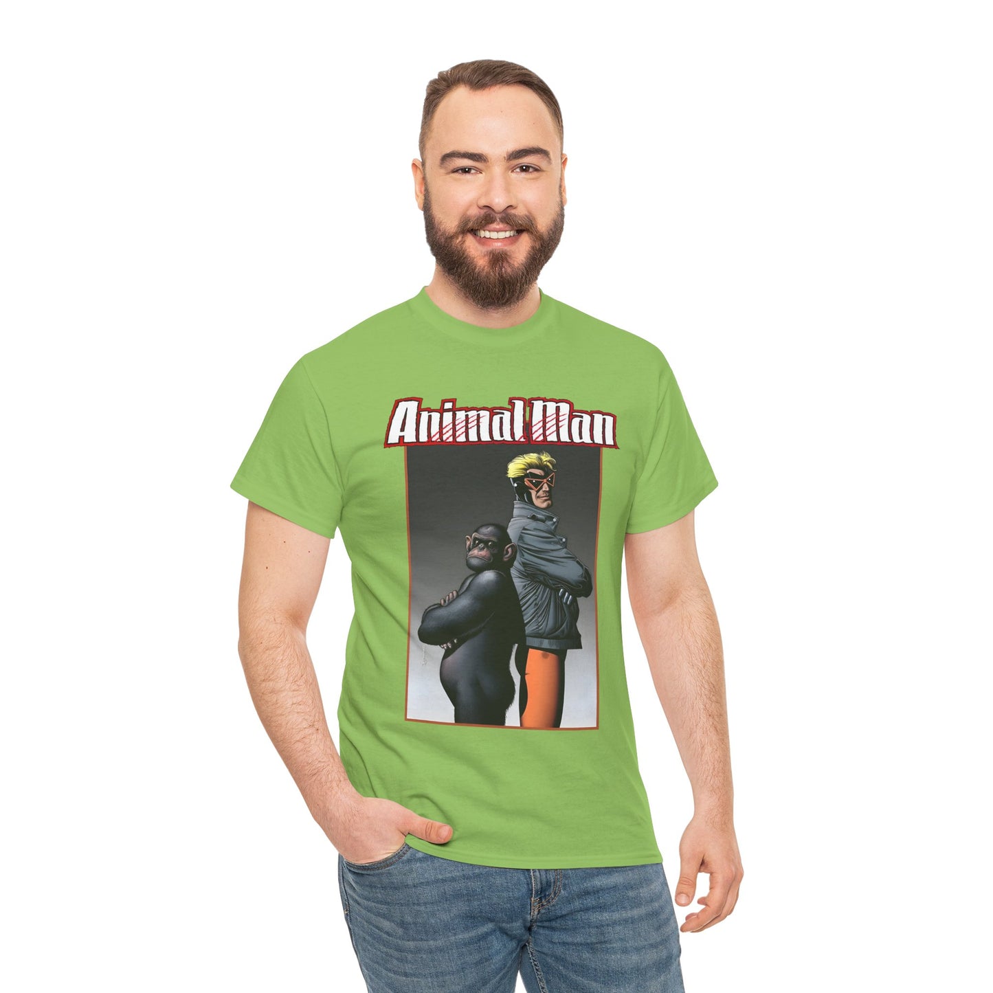 Animal Man T-Shirt - Brian Bolland Art - Buddy Baker - Grant Morrison Series - Vertigo Comics/DC Comics