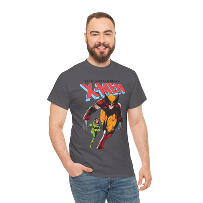 Wolverine & Rogue T-Shirt - Paul Smith Art - X-Member, Mutants - Marvel Comics - Uncanny X-Men #173 Cover - Logan