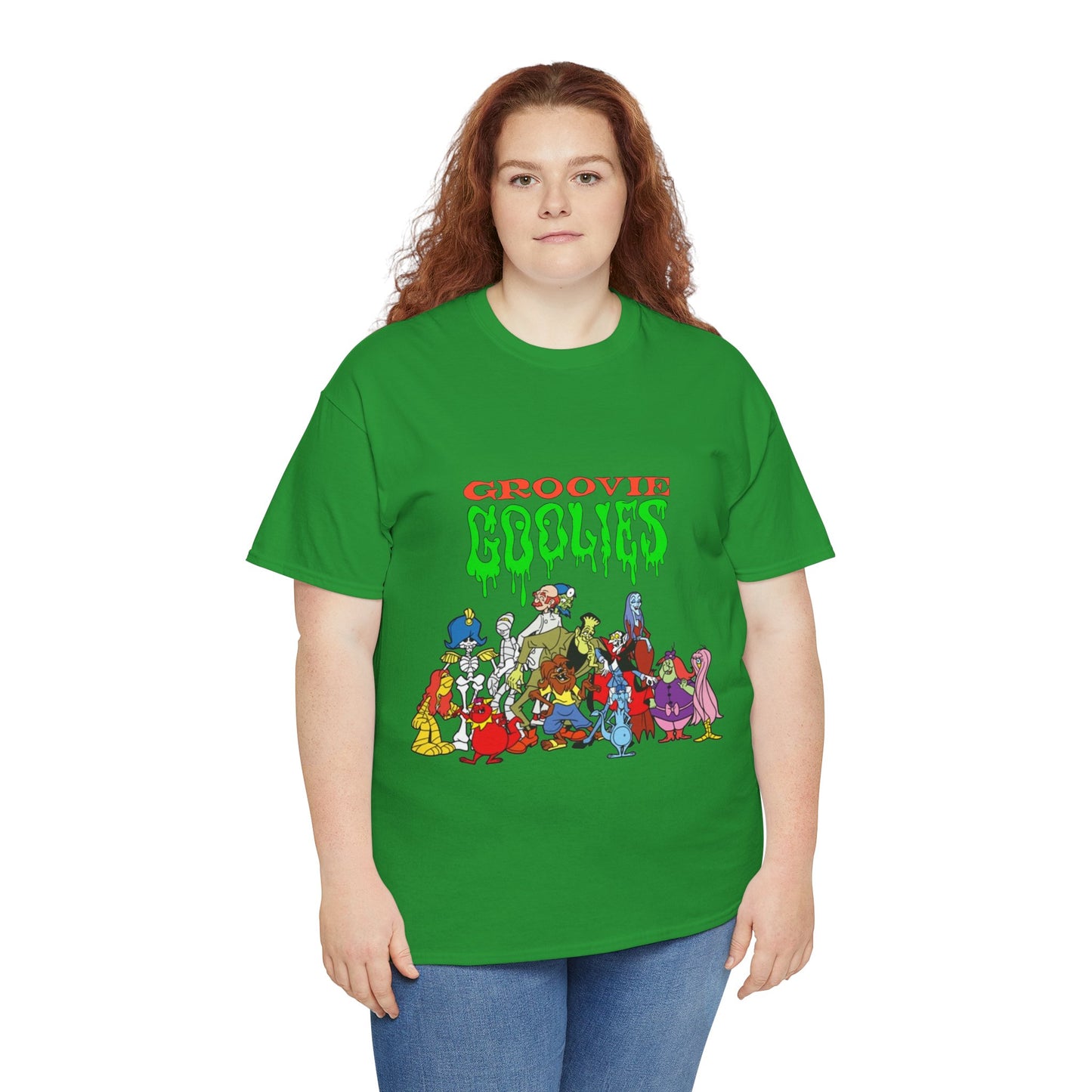 Groovie Goolies T-Shirt - The Monster Trio (Drac, Frankie, Wolfie) - Hagatha, Bella La Ghostly, Boneapart, Mummy - Horrible Hall on Horrible Drive - Filmation Cartoon