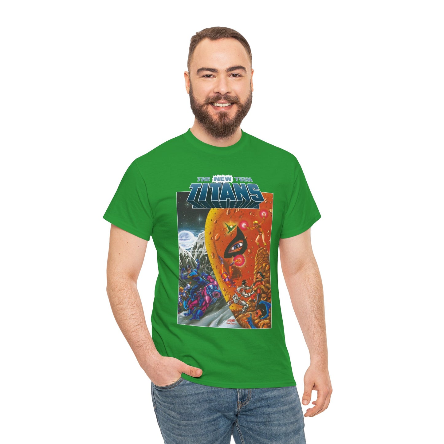 New Teen Titans T-Shirt - George Perez Art - Judas Contract - Deathstroke, Nightwing, Terra, Jericho, Raven, Cyborg, Wonder Girl - DC Comics