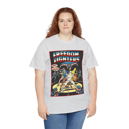 Freedom Fighters T-Shirt - 70s Series - Uncle Sam, The Ray, Phantom Lady, Doll Man, Black Condor, Human Bomb - DC Comics