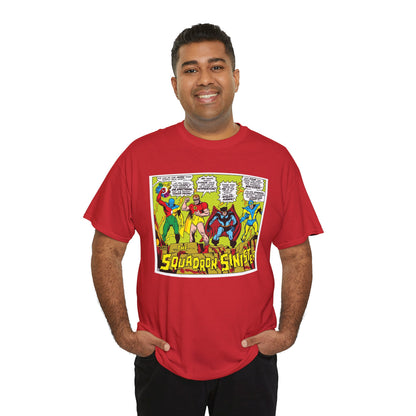Squadron Sinister T-Shirt - Sal Buscema Art - Dr. Spectrum, Hyperion, Nighthawk, The Whizzer - Marvel Comics