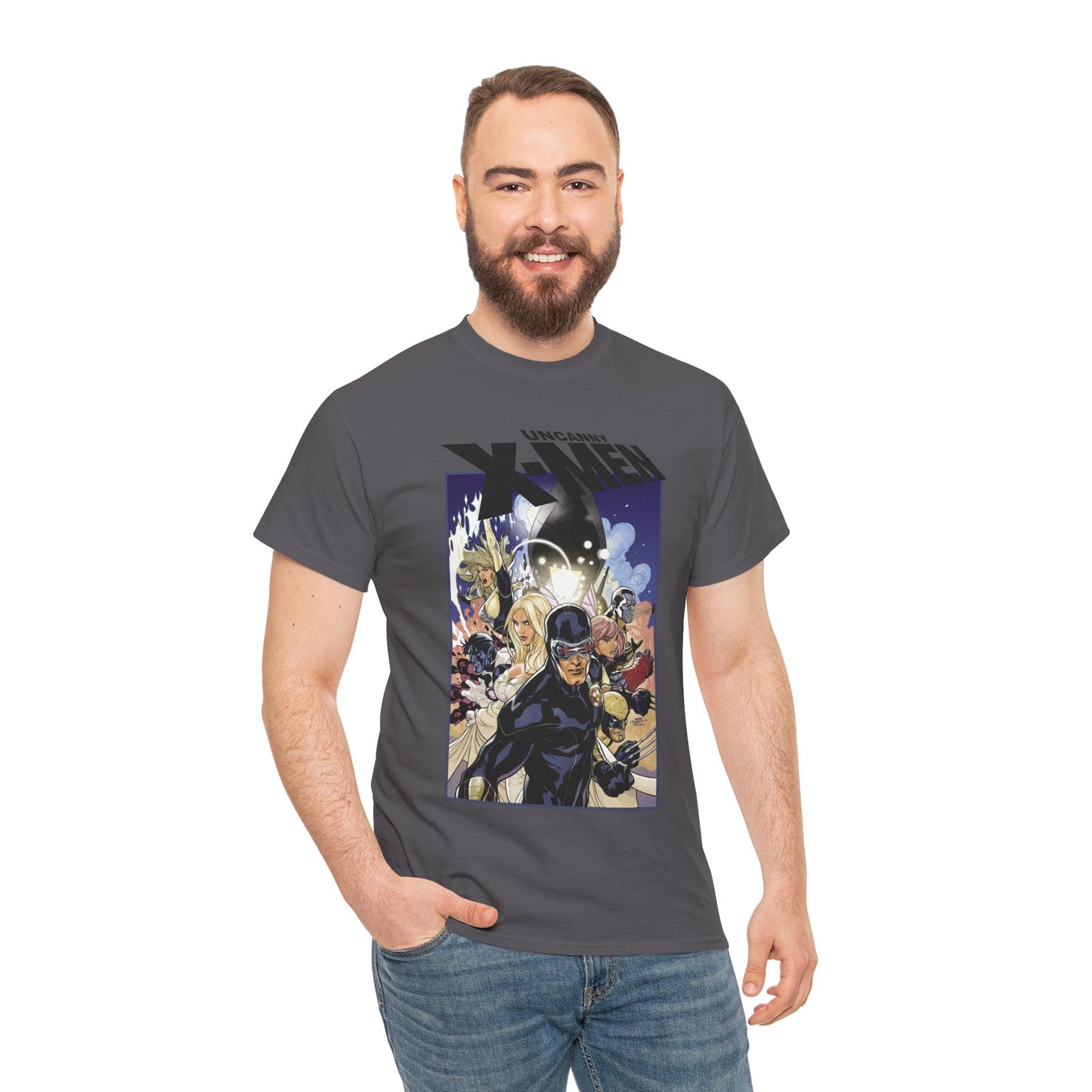 Uncanny X-Men T-Shirt - Terry Dodson Art - Cyclops, Emma Frost, Wolverine, Nightcrawler, Colossus - Marvel Comics