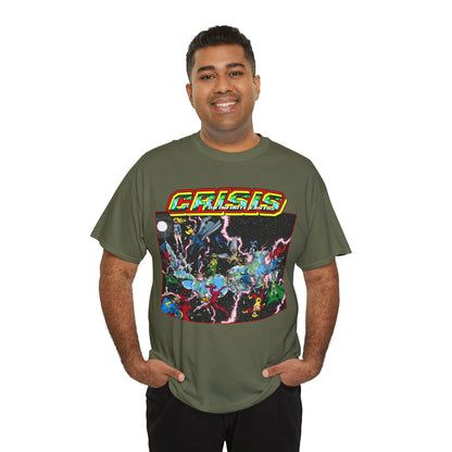 Crisis on Infinite Earths T-Shirt - George Perez Art - #1 Cover, First Issue - Harbinger, Pariah, Obsidian, Firestorm - DC Comics