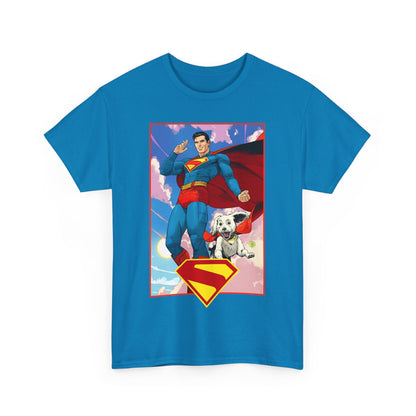 Superman & Krypto T-Shirt - DC Comics - New James Gunn Movie 2025 - Dan Mora Art - Man of Steel