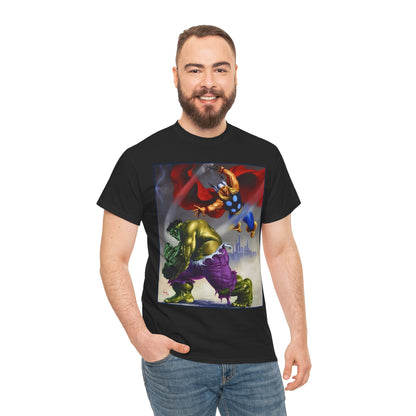 Incredible Hulk & Thor T-Shirt - Joe Jusko Art - Marvel Comics