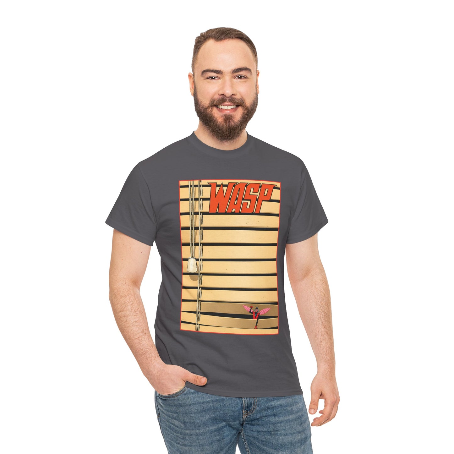 Wasp T-Shirt - Tom Reilly "Windowshades" Cover Art - Avengers Founding Member - Marvel Comics