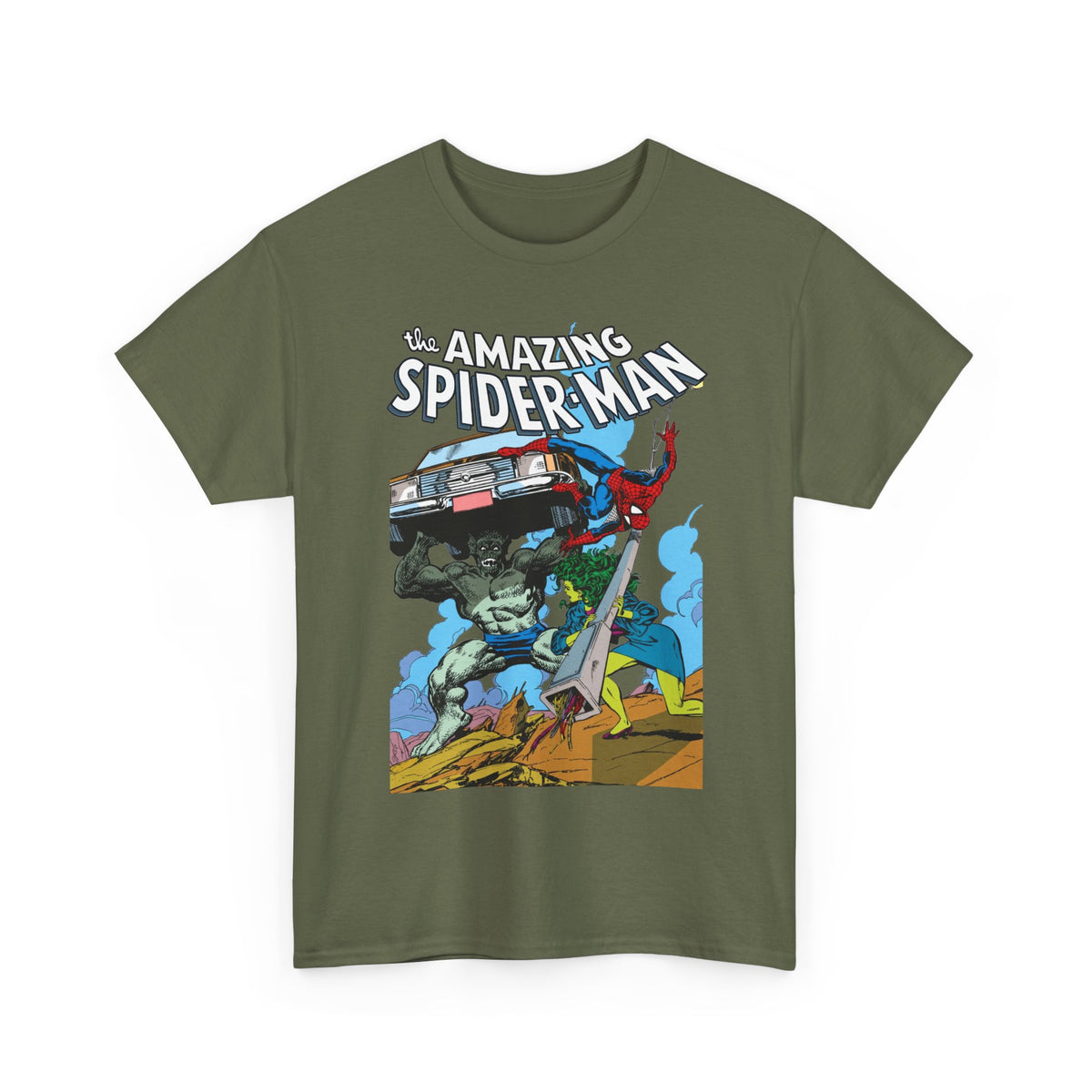Amazing Spider-Man & She-Hulk T-Shirt - John Byrne Art - Marvel Comics