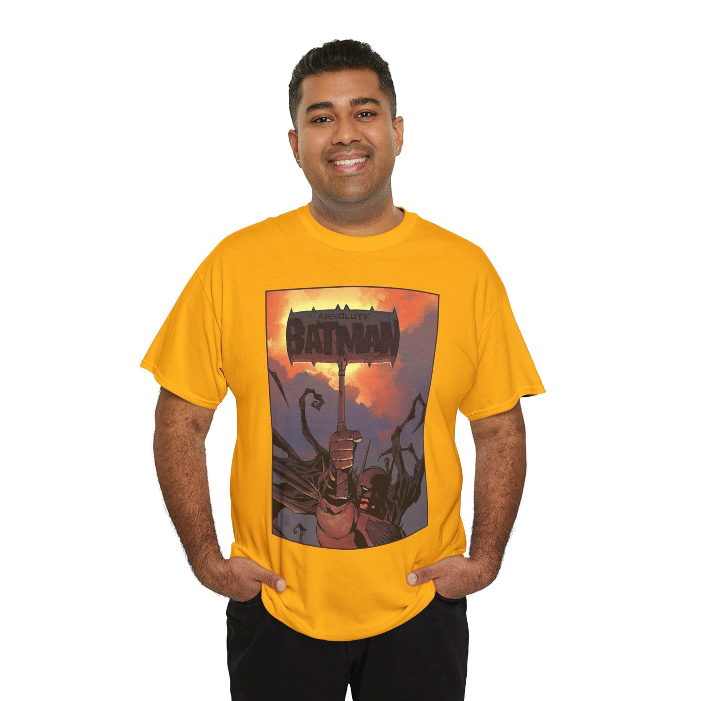 Absolute Batman T-Shirt - Giussepe Camuncoli Art - Raising the Hammer - Gotham Hero - DC Comics All-In