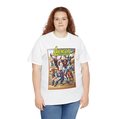 West Coast Avengers T-Shirt - Todd Nauck Art - Hawkeye, Iron Man, Wonder Man, Tigra, Vision - Marvel Comics