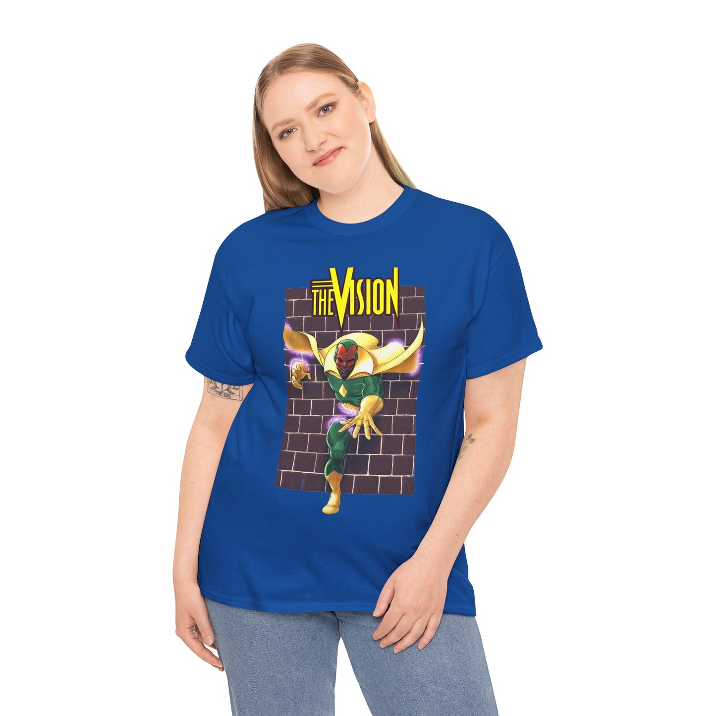 Vision T-Shirt - George Perez Art - Avengers Member - Scarlet Witch Husband - Android - Marvel Comics