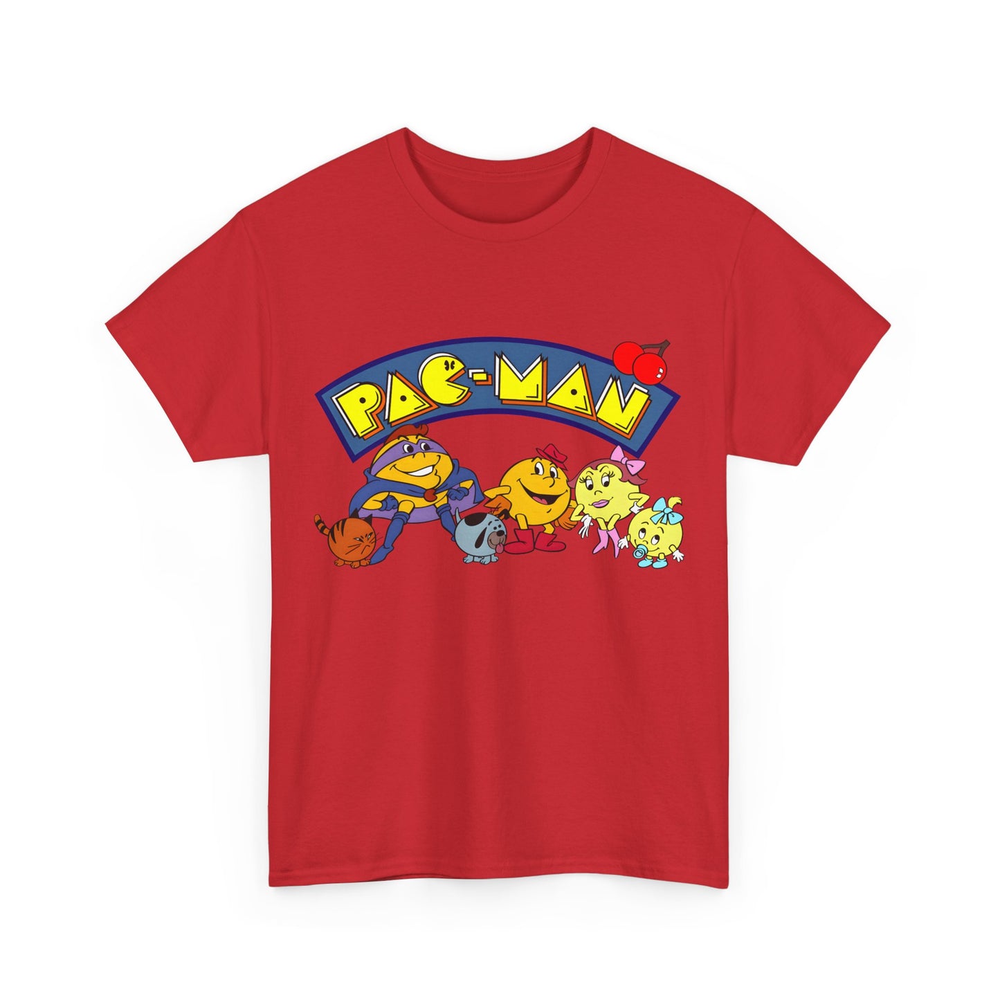 Pac-Man T-Shirt - Ms Pac-Man, Baby Pac - Hanna-Barbera Saturday Morning Cartoon - Popular 1980s TV Animation