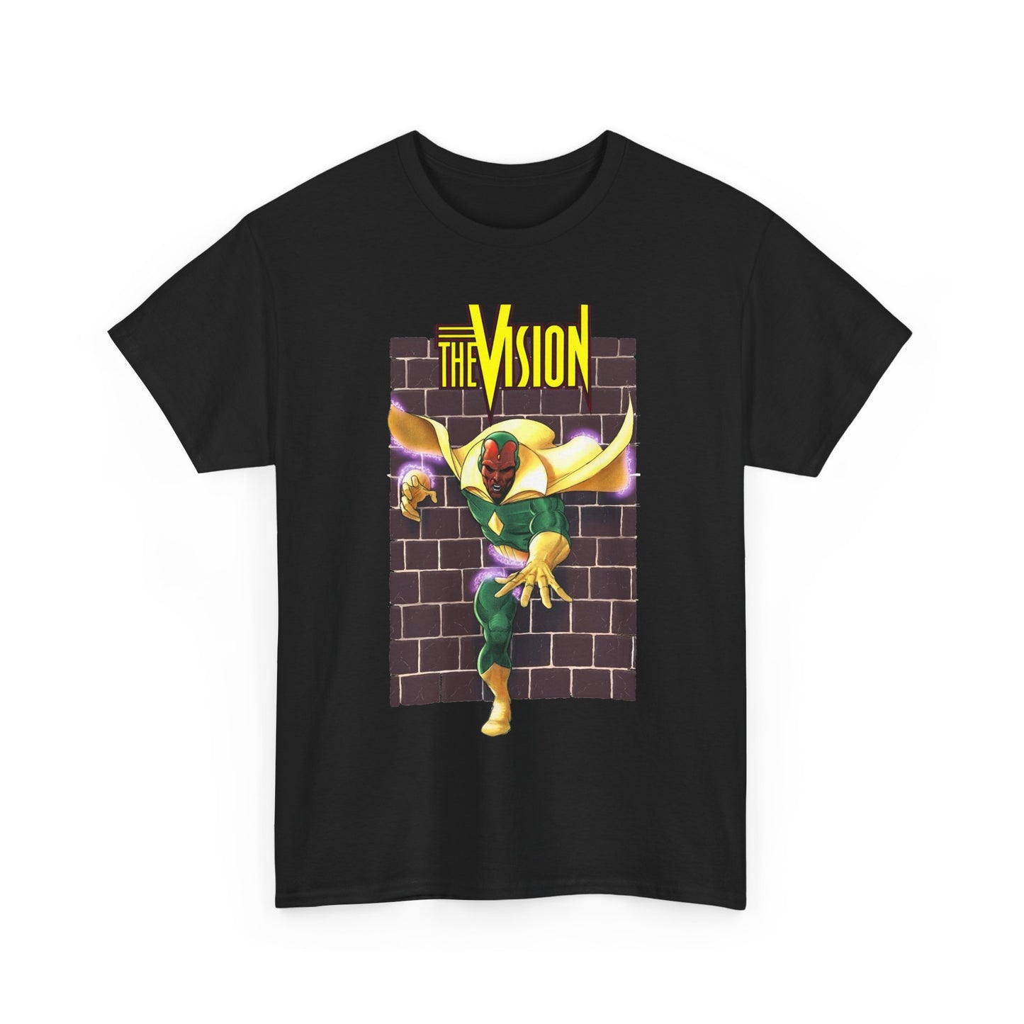 Vision T-Shirt - George Perez Art - Avengers Member - Scarlet Witch Husband - Android - Marvel Comics