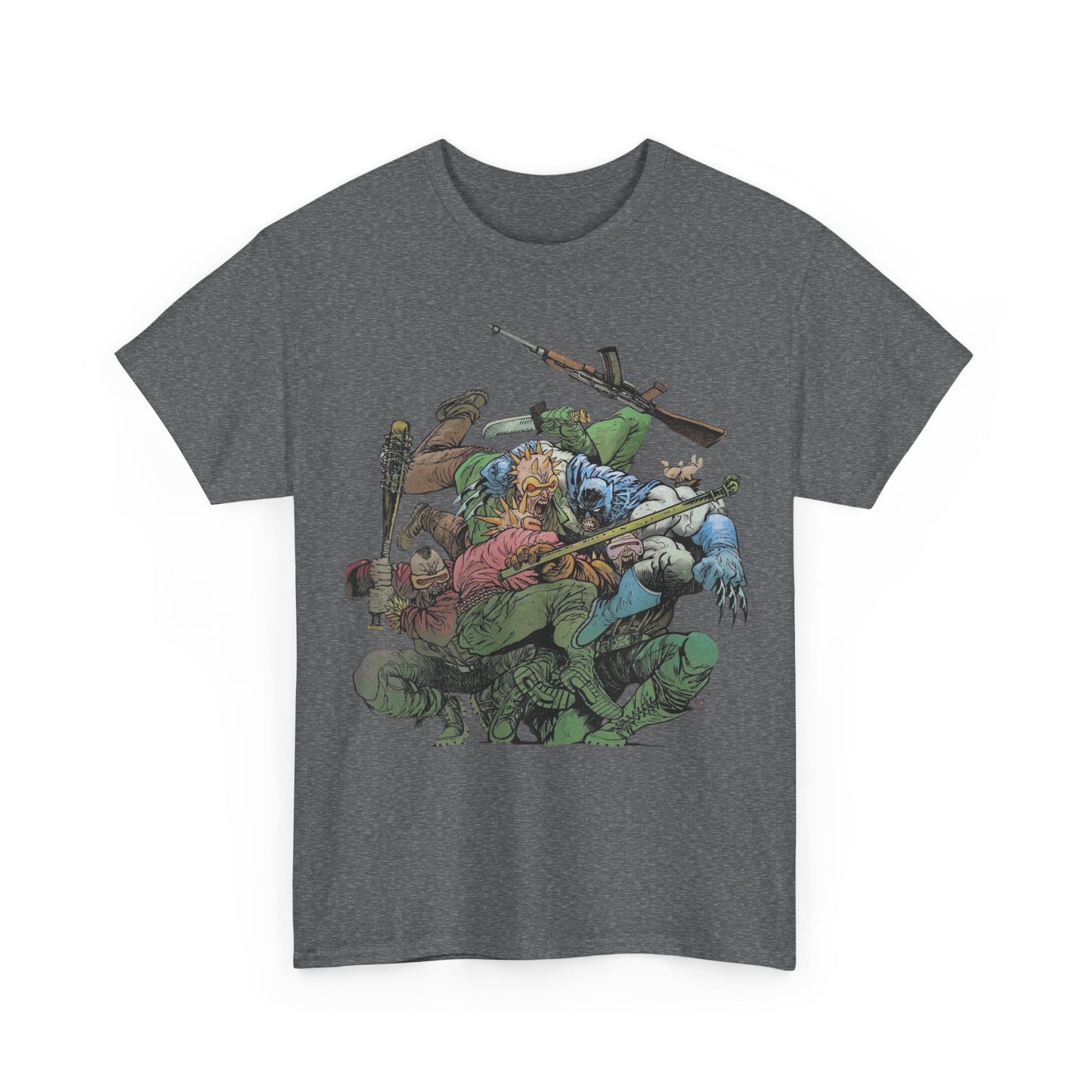 Batman T-Shirt - Daniel Warren Johnson Art - Vs The Mutant Gang from Frank Miller's The Dark Knight Returns - DC Comics