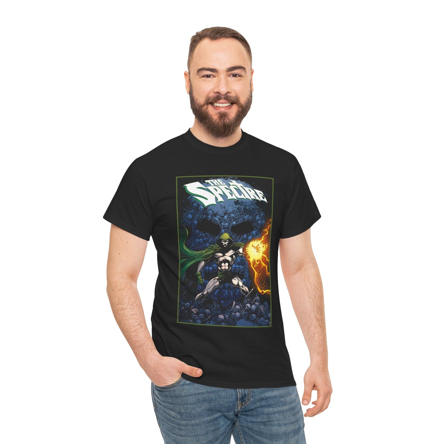 Spectre T-Shirt - Tom Mandrake Art - Jim Corrigan - 1980s Series - DC Comics