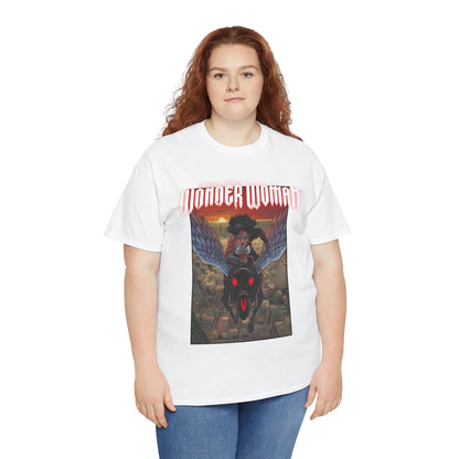 Absolute Wonder Woman T-Shirt - Hayden Sherman Art - DC Comics All-In - Raised in Hell by Circe - Riding Pegasus