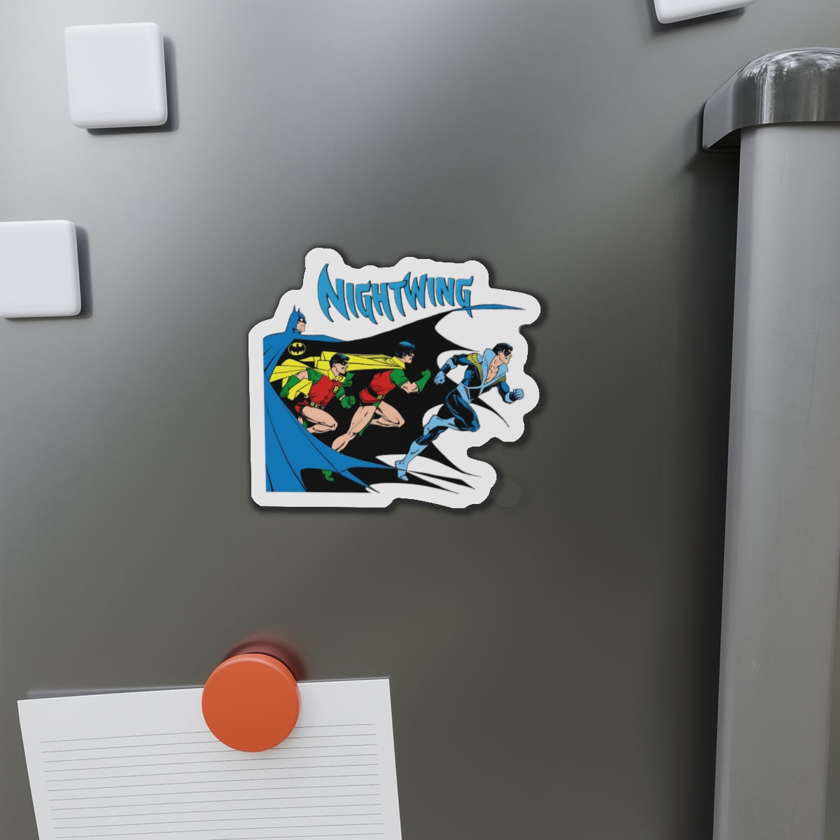 Nightwing Die-Cut Magnet - George Perez Art - From Robin to Nightwing - Batman, Dick Grayson - DC Comics - 3", 4", 5", 6"