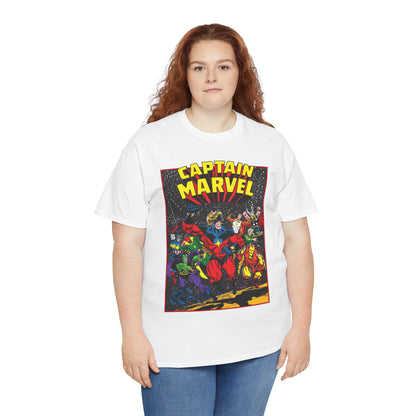 Captain Marvel T-Shirt - Marvel Comics - Jim Starlin Art - Mar-Vell - Kree - Cosmic Hero