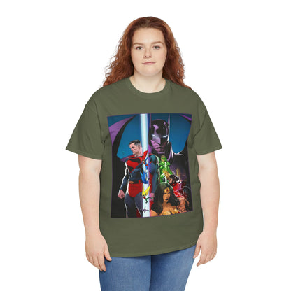 Kingdom Come T-Shirt - Dan Mora Art - Batman/Superman World's Finest Cover - Superman, Batman, Wonder Woman, Green Lantern, Robin, Flash - DC Comics
