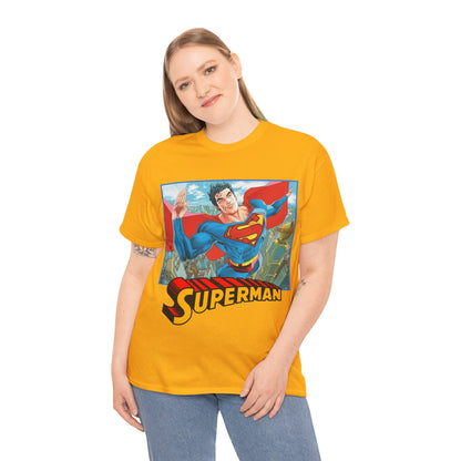 Superman T-Shirt - Guillem March Art - Variant Connecting Cover Art - Flying Over Metropolis - DC Comics All-In