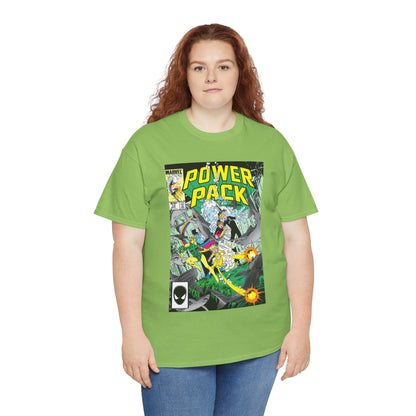 Power Pack #10 T-Shirt - With Marrina from Alpha Flight - Marvel Comics