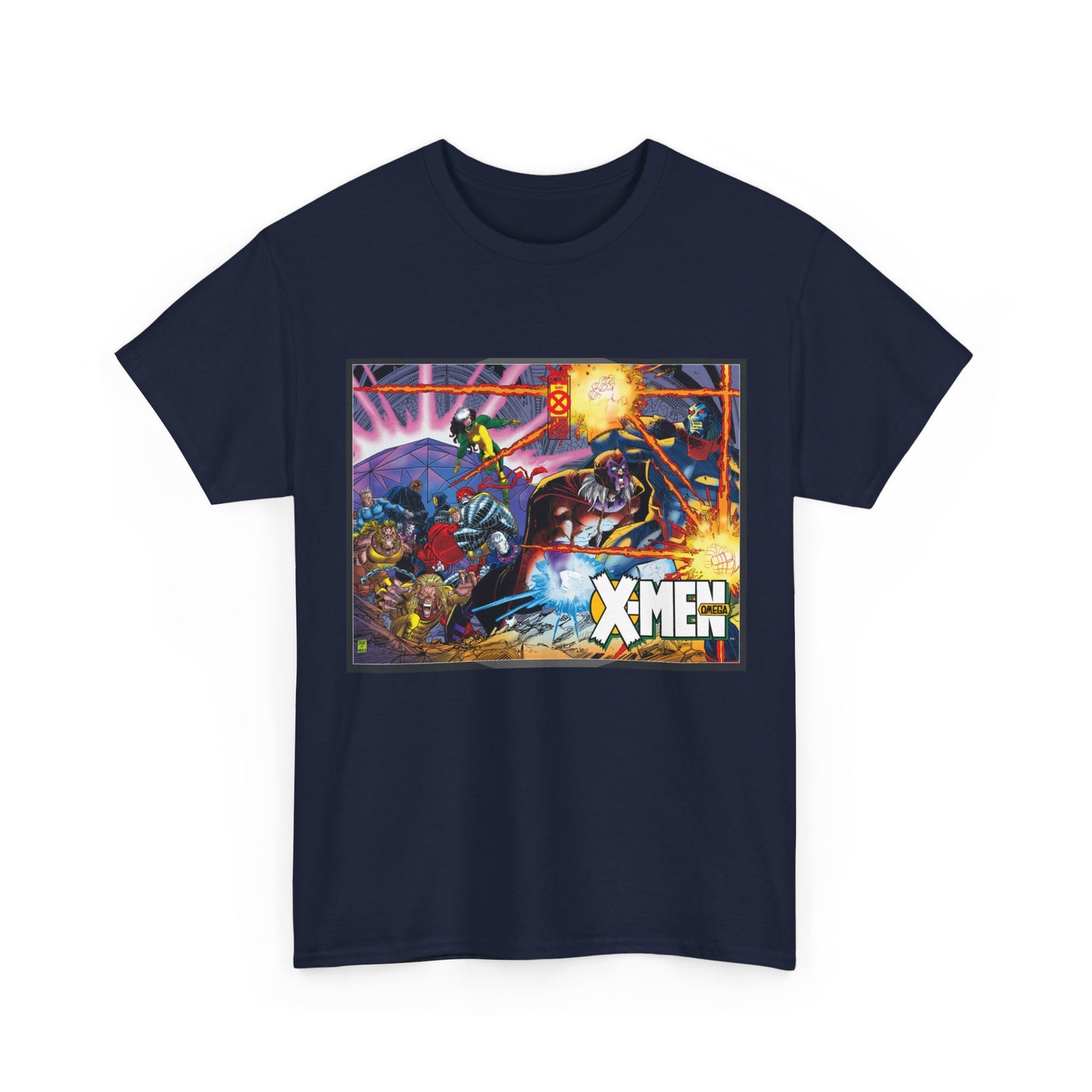 X-Men: Age of Apocalypse T-Shirt - John Romita Jr Art - Magneto, Rogue, Colossus, Quicksilver, Sabretooth, Quicksilver - Omega - Marvel Comics