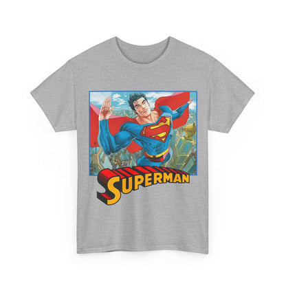Superman T-Shirt - Guillem March Art - Variant Connecting Cover Art - Flying Over Metropolis - DC Comics All-In