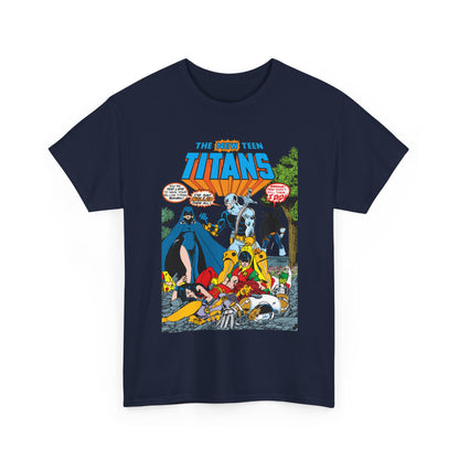 New Teen Titans T-Shirt - George Perez Art - #2 Cover Art - Deathstroke & Ravager - DC Comics