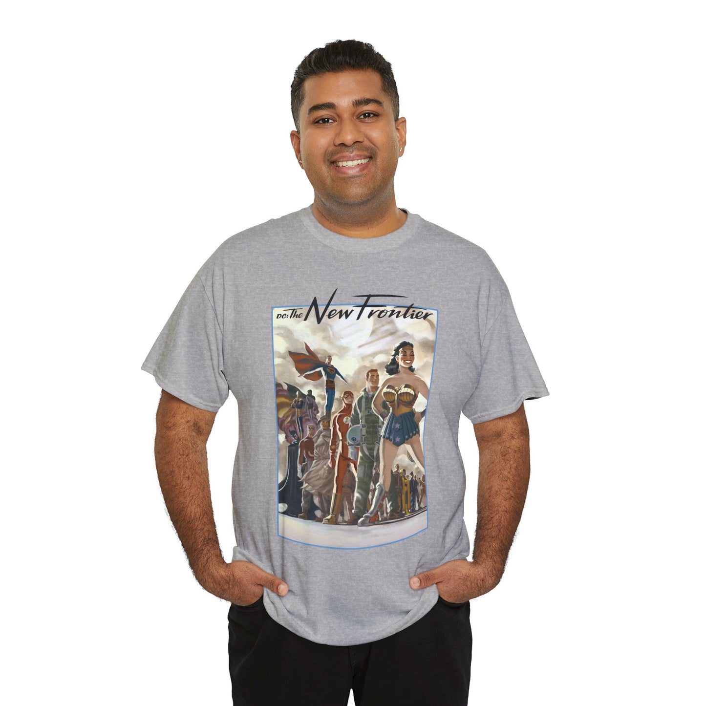 DC: The New Frontier T-Shirt - Darwyn Cooke Art - Superman, Wonder Woman, Flash, Batman - DC Comics