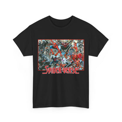 Spider-Verse T-Shirt - Arthur Adams Art - Spider-Man, Venom, Spider-Man 2099, Miles Morales, Spider-Woman - Marvel Comics