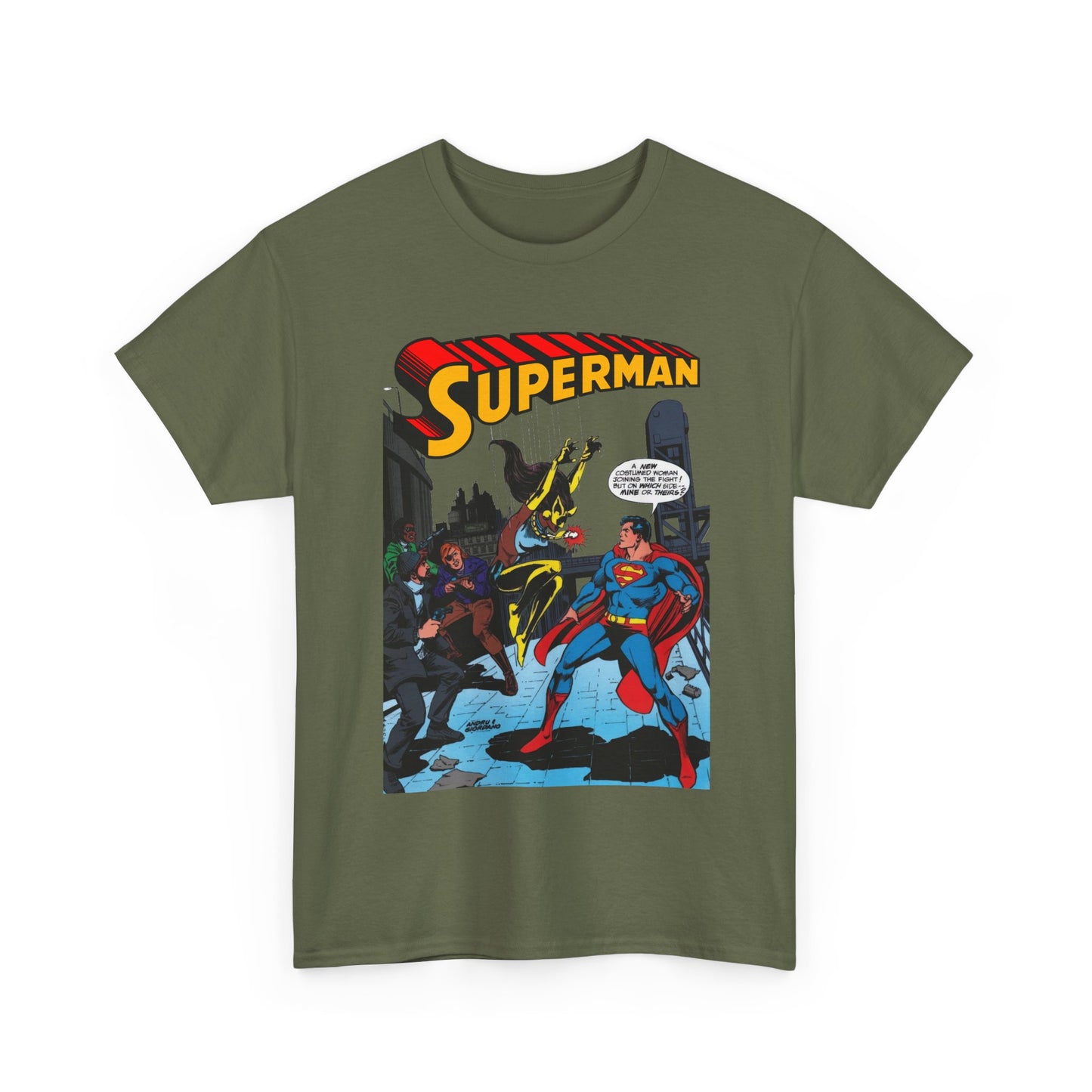 Superman T-Shirt - Ross Andru Art - First Appearance of Vixen in Action Comics #521 - DC Comics