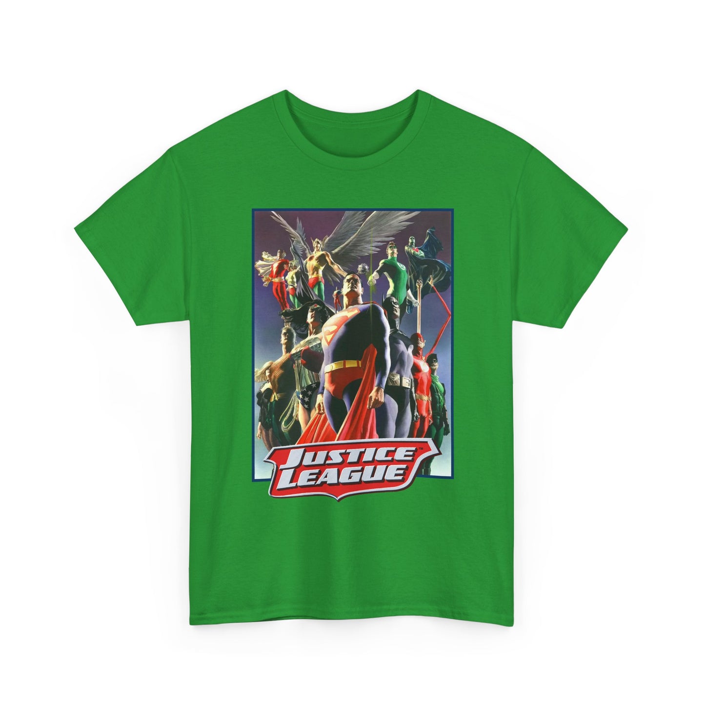 Justice League T-Shirt - Alex Ross Art - Superman, Wonder Woman, Black Canary, Hawkman, Flash, Aquaman, Atom - DC Comics