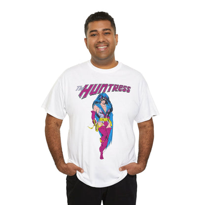 Huntress T-Shirt - Joe Staton Art - Helena Wayne, Daughter of Earth 2 Batman & Catwoman - Pre-Crisis JSA Member - DC Comics