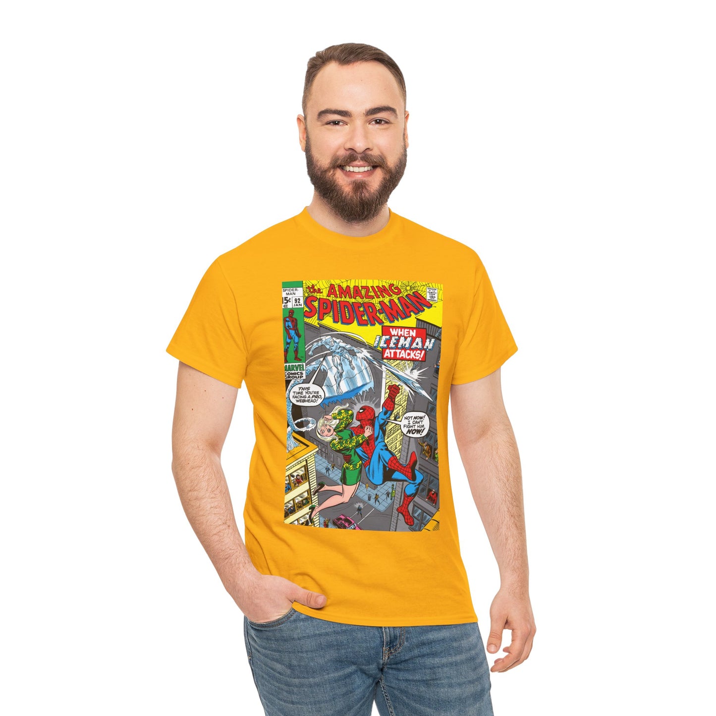 Amazing Spider-Man #92 T-Shirt - Iceman, Gwen Stacy - Marvel Comics