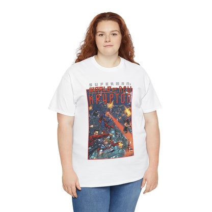 Superman: World of Krypton T-Shirt - George Perez Art - Superboy, Supergirl, Mon-El - DC Comics