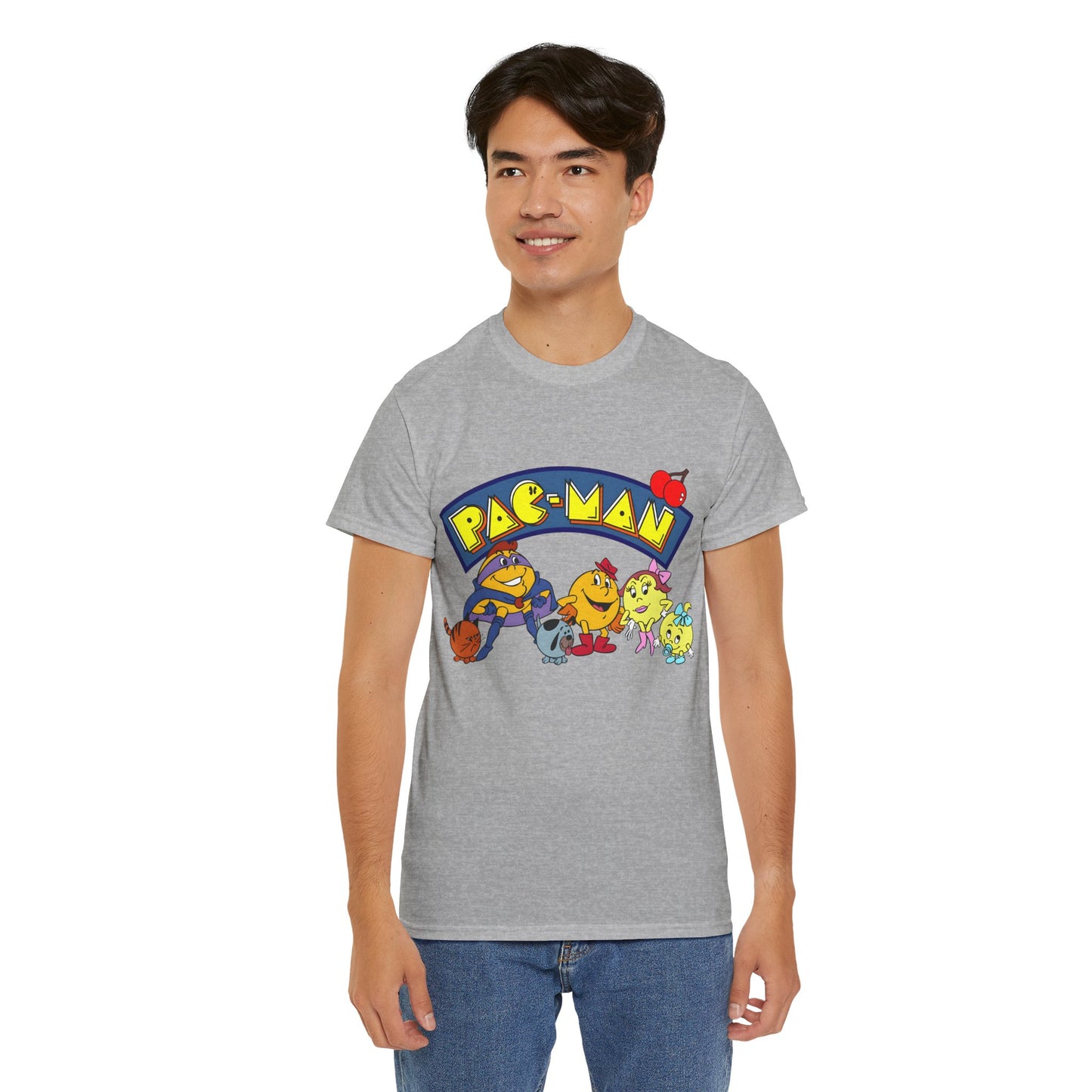 Pac-Man T-Shirt - Ms Pac-Man, Baby Pac - Hanna-Barbera Saturday Morning Cartoon - Popular 1980s TV Animation