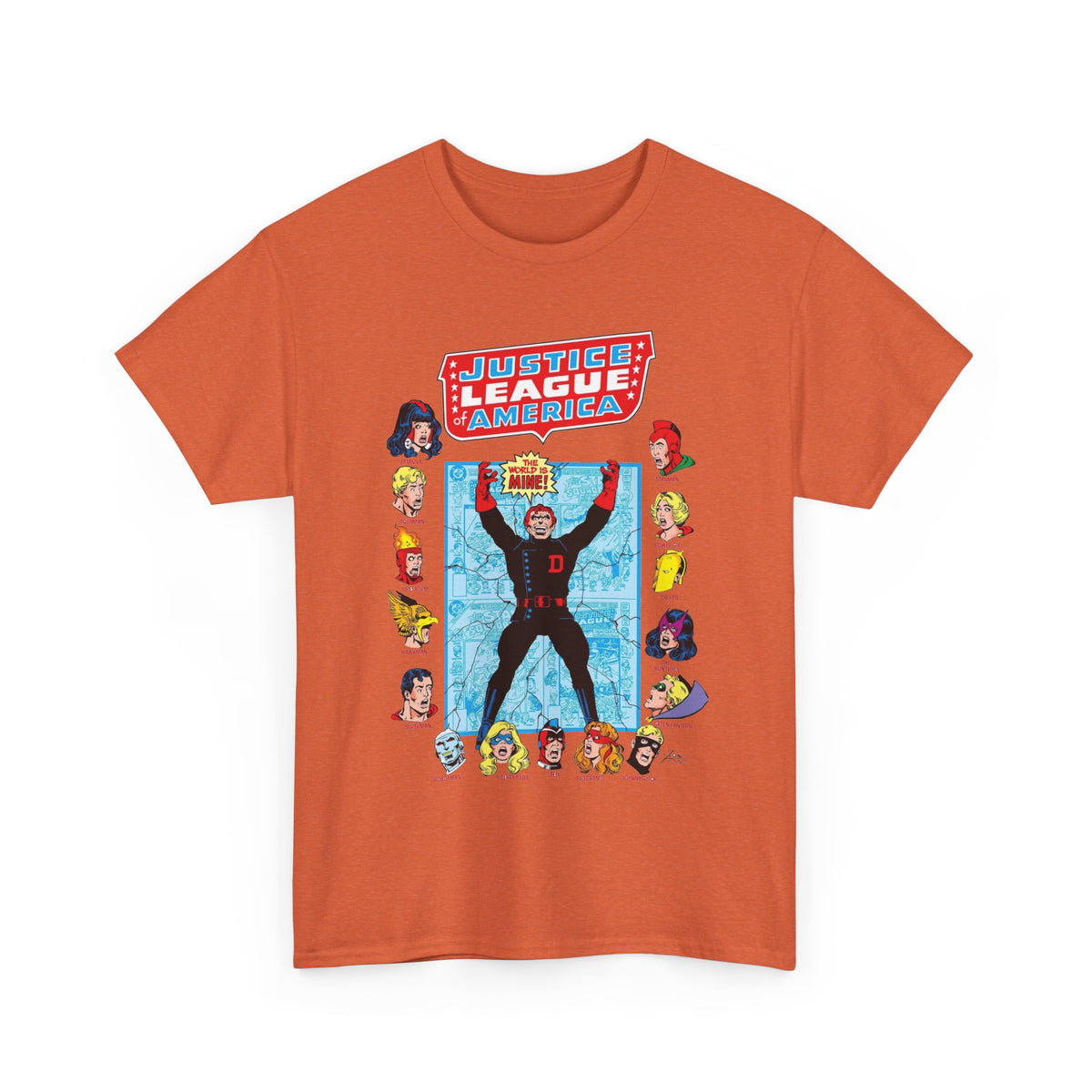 Justice League of America T-Shirt - George Perez Art - Justice Society, All-Star Squadron Team-Up DC Comics