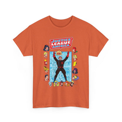 Justice League of America T-Shirt - George Perez Art - Justice Society, All-Star Squadron Team-Up DC Comics