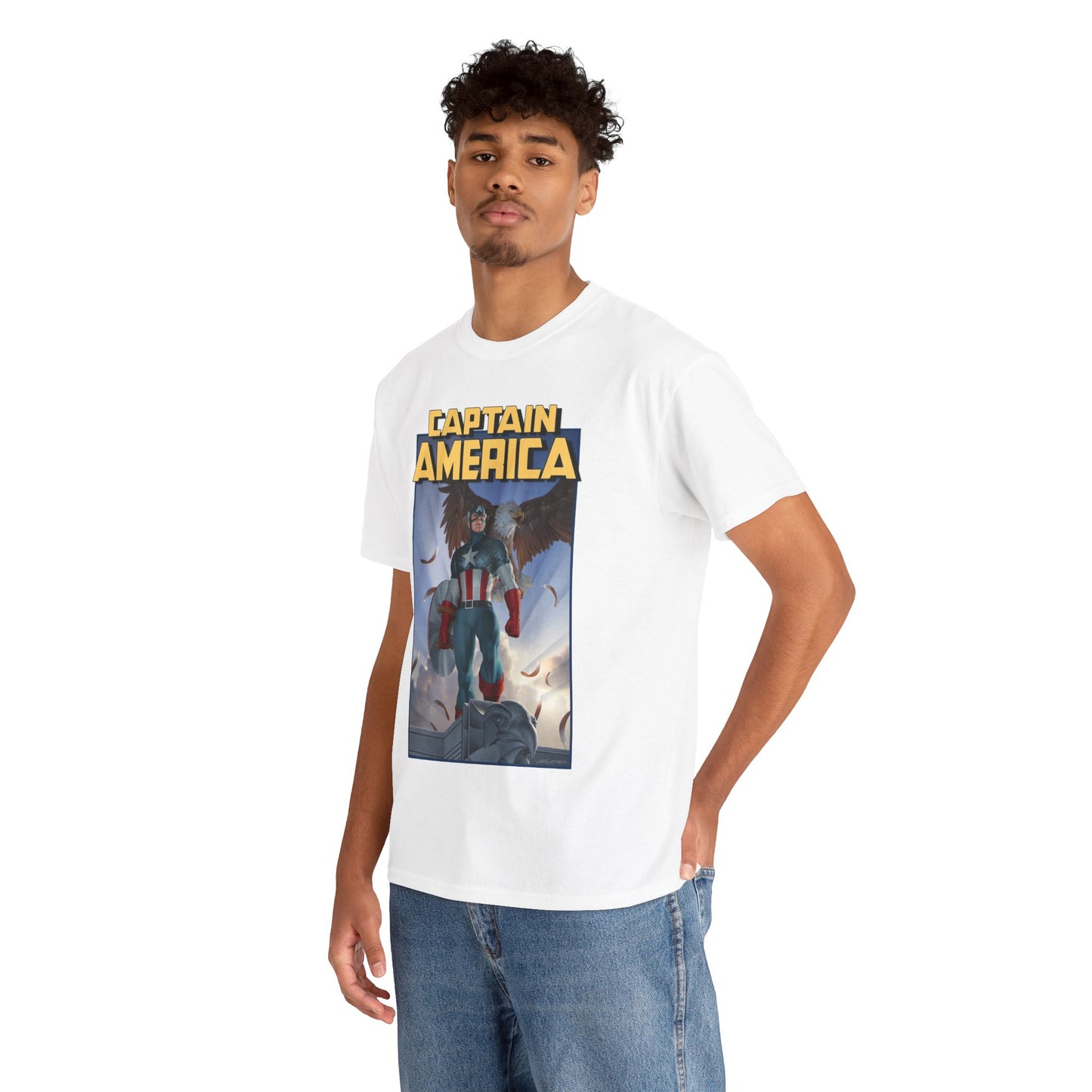 Captain America T-Shirt - Junggeun Yoon Art - Avengers Member - Marvel Comics
