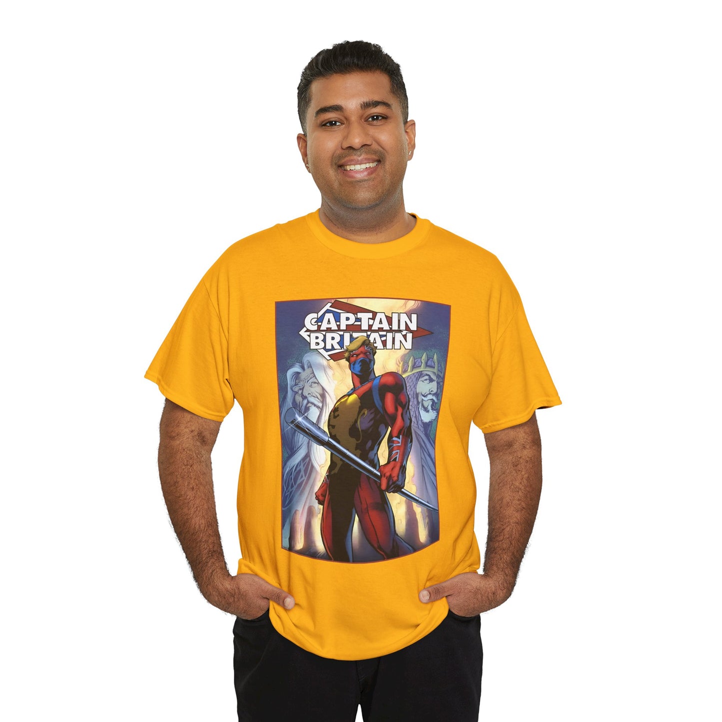 Captain Britain T-Shirt - Alan Davis Art - Excalibur Member - Marvel Comics