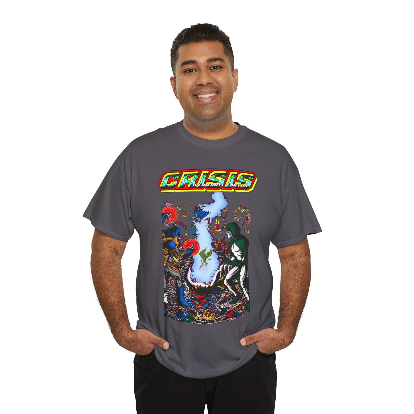 Crisis on Infinite Earths T-Shirt - George Perez Art - #10 Cover - Spectre Vs Anti-Monitor - DC Comics