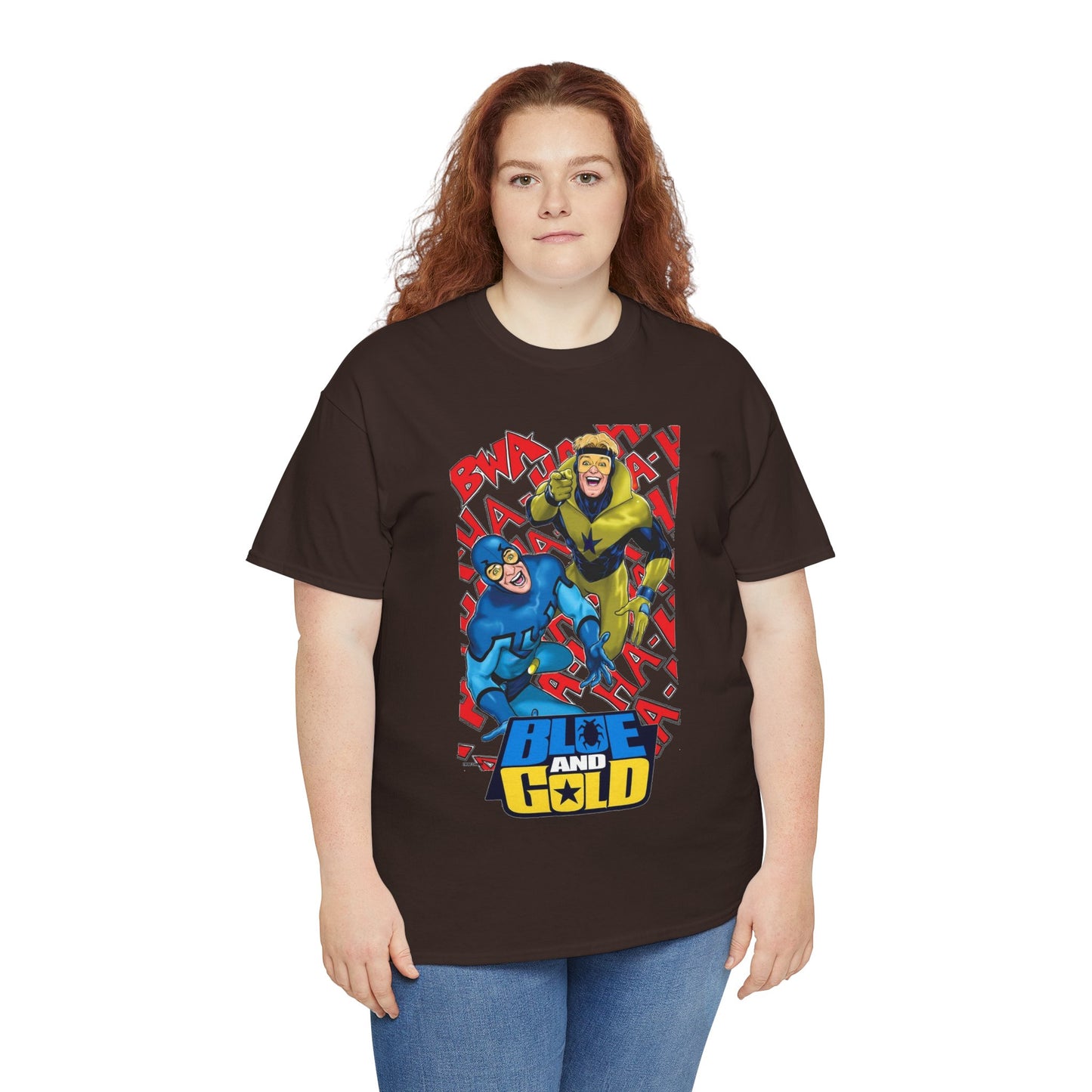 Booster Gold & Blue Beetle T-Shirt - DC Comics - Justice League International Members - Ted Kord