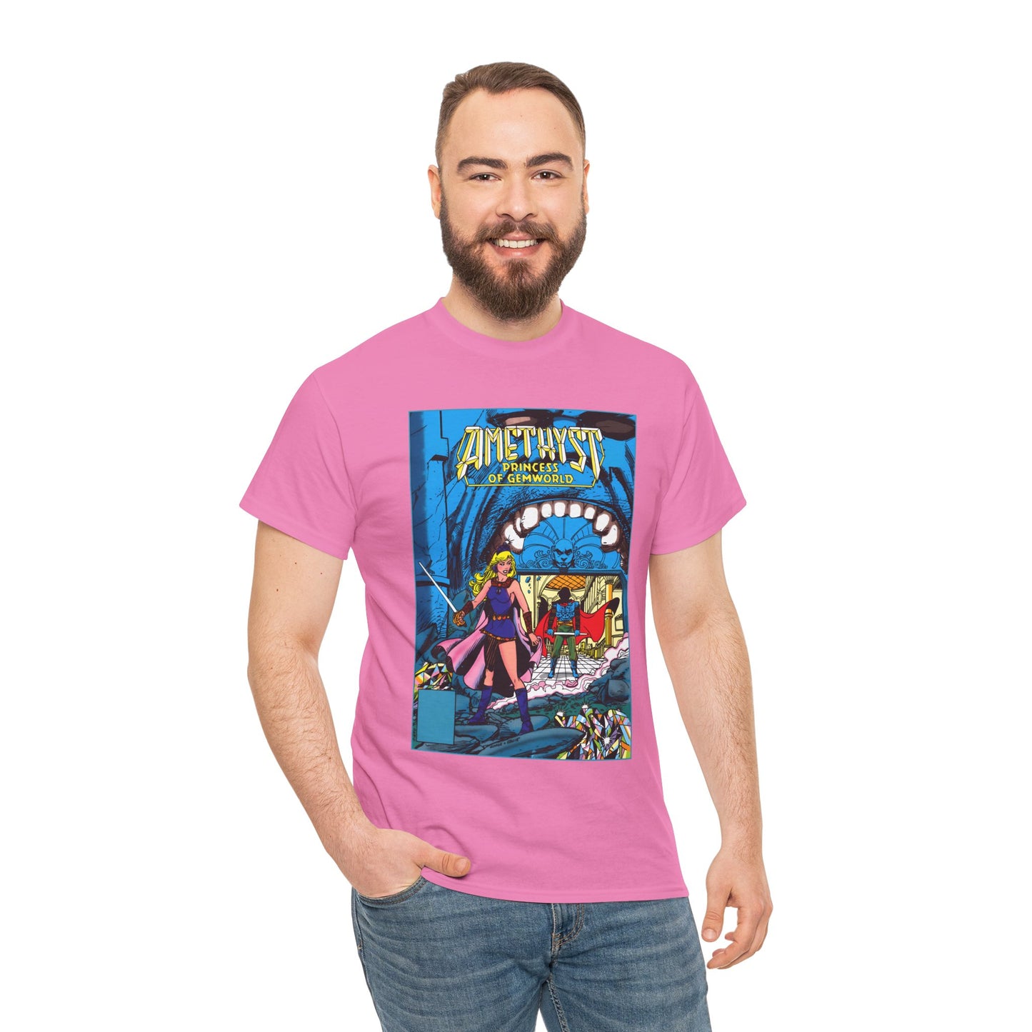 Amethyst, Princess of Gemworld T-Shirt - George Perez & Ernie Colon Art - The Last Battle Vs Dark Opal - DC Comics