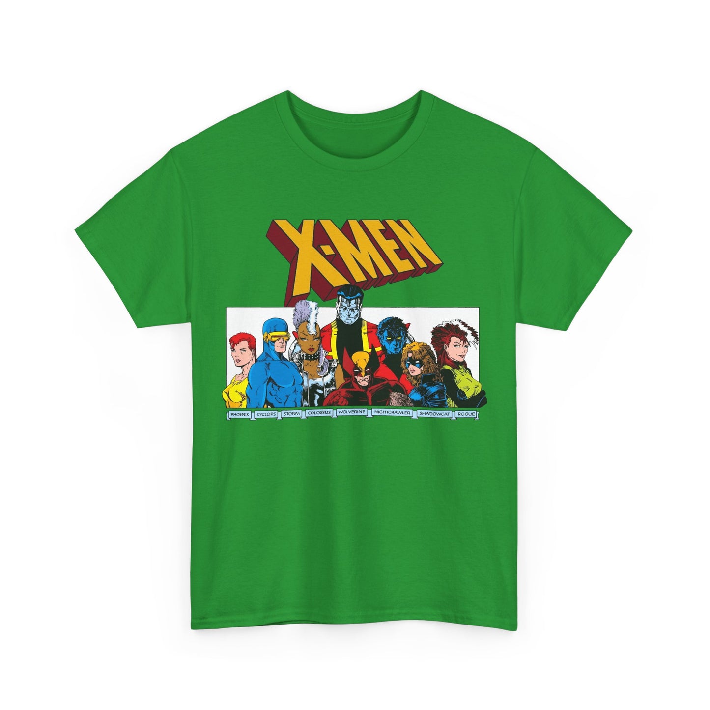 X-Men T-Shirt - Arthur Adams Art - Cyclops, Nightcrawler, Storm, Wolverine, Shadowcat, Phoenix (Rachel Summers), Colossus, Rogue - Marvel Comics