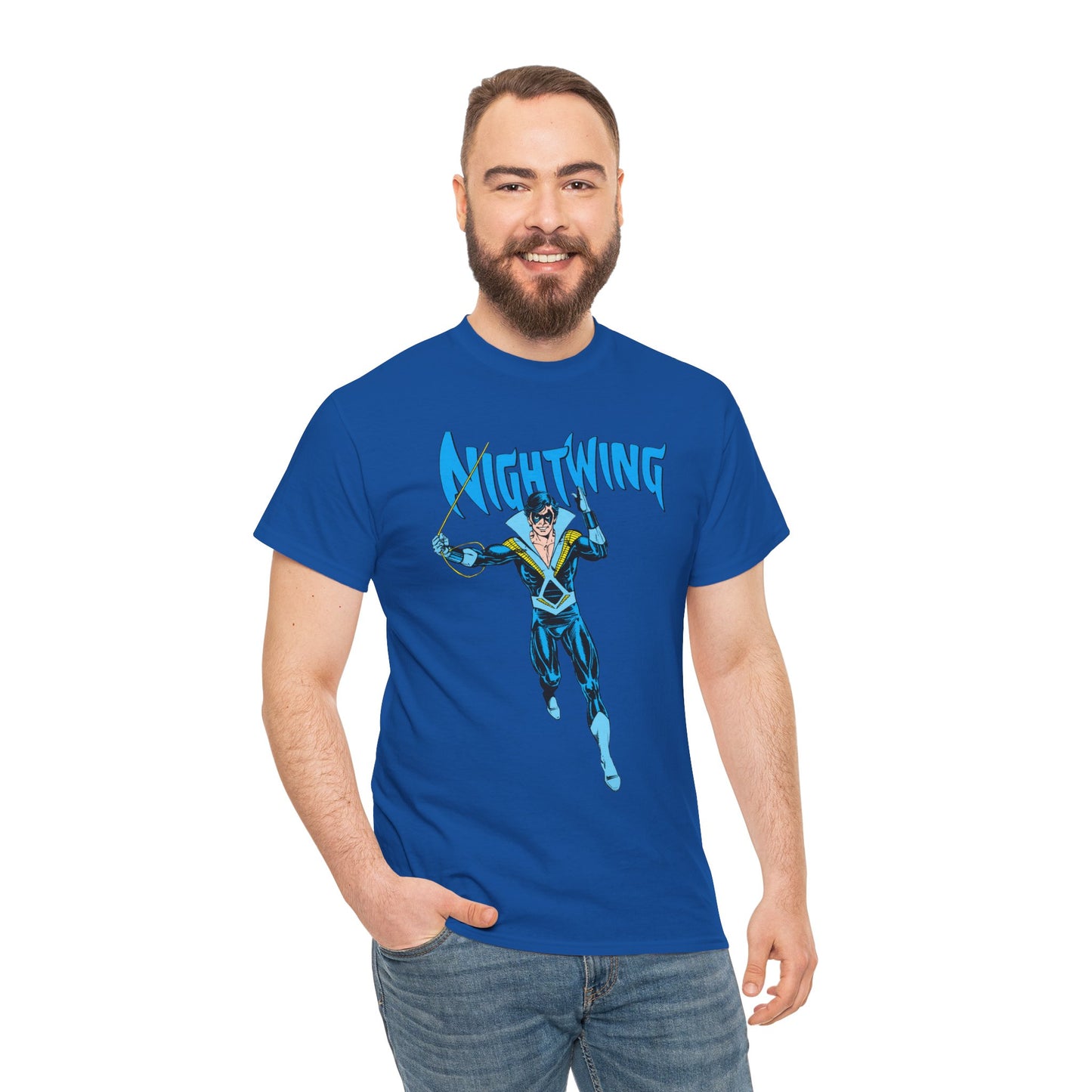 Nightwing T-Shirt - George Perez Art - New Teen Titans, Dick Grayson - DC Comics - Batman's Former Sidekick, Titans Leader
